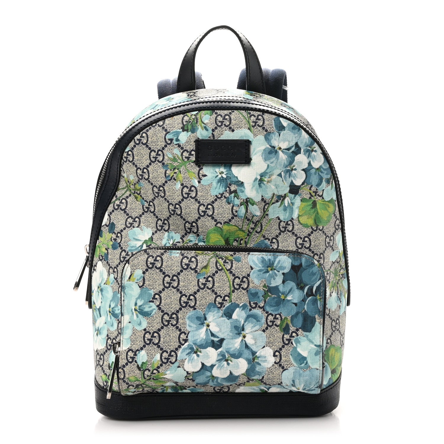 Gucci GG Supreme Monogram Blooms Small Day Backpack Blue 1 of 11