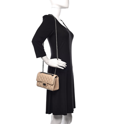 Chanel Metallic Sheepskin Quilted 2.55 Reissue Mini Flap Beige 2 of 11