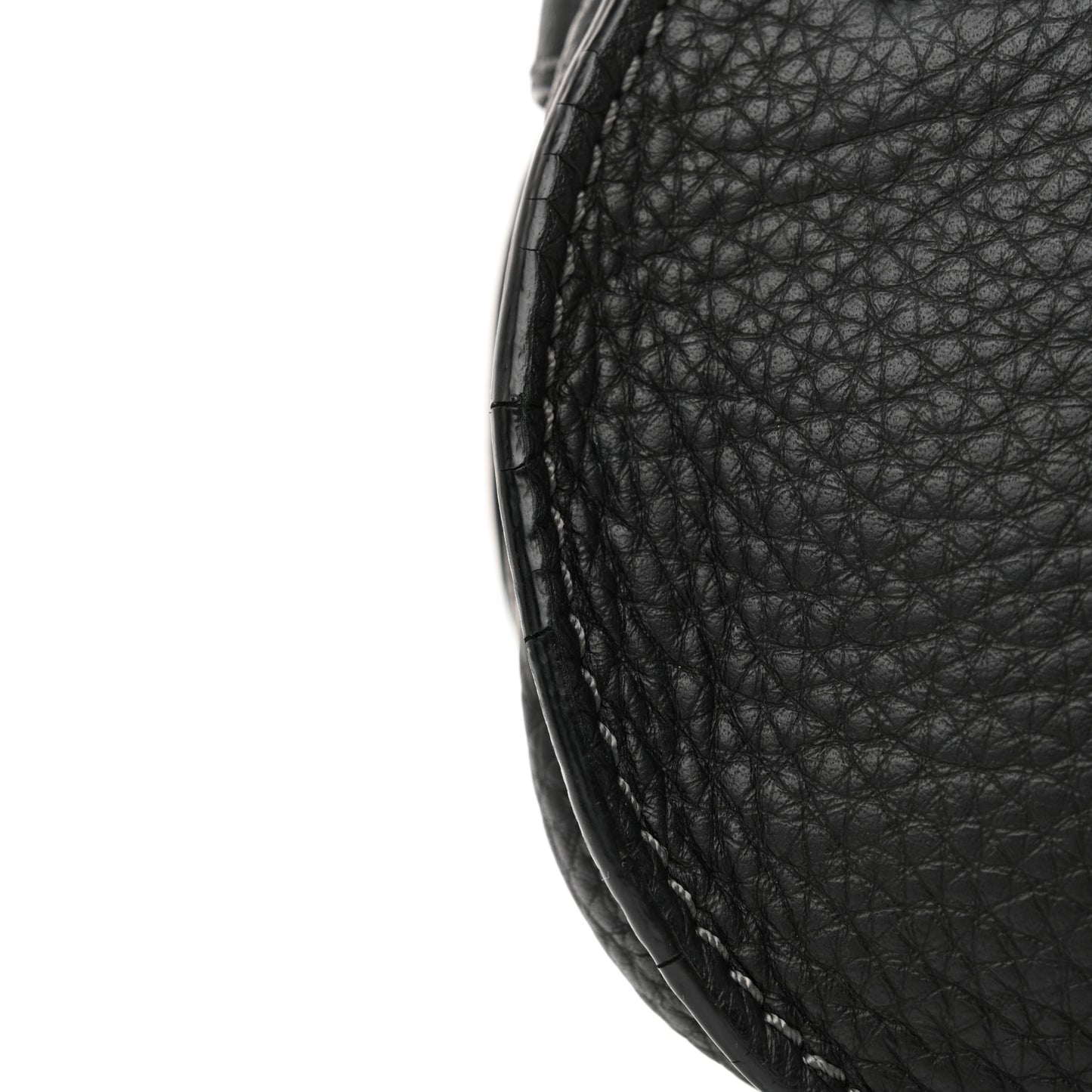 Calfskin Small Marcie Saddle Bag Black