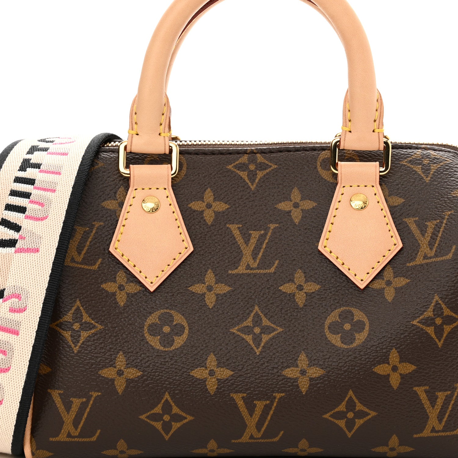 Louis Vuitton Monogram Speedy Bandouliere 20 Black 7 of 9