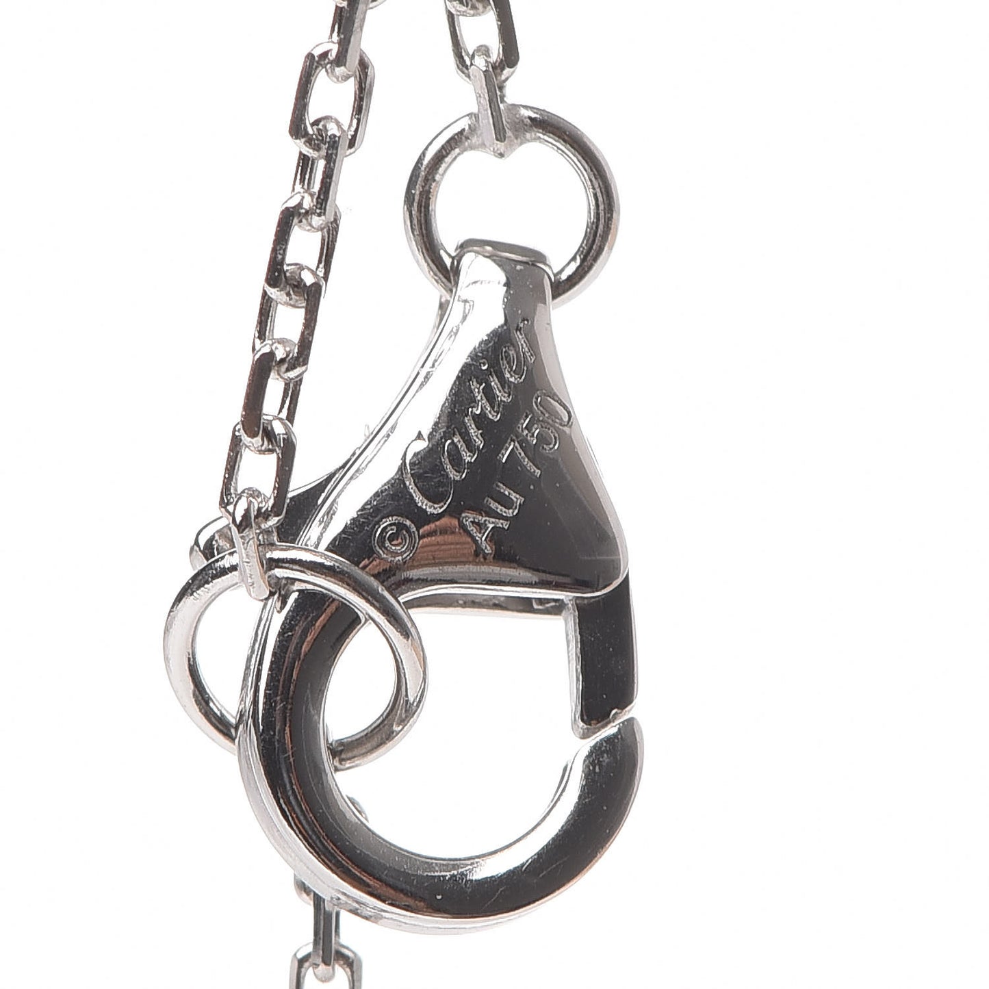 18K White Gold Diamond XS D'Amour Pendant Necklace