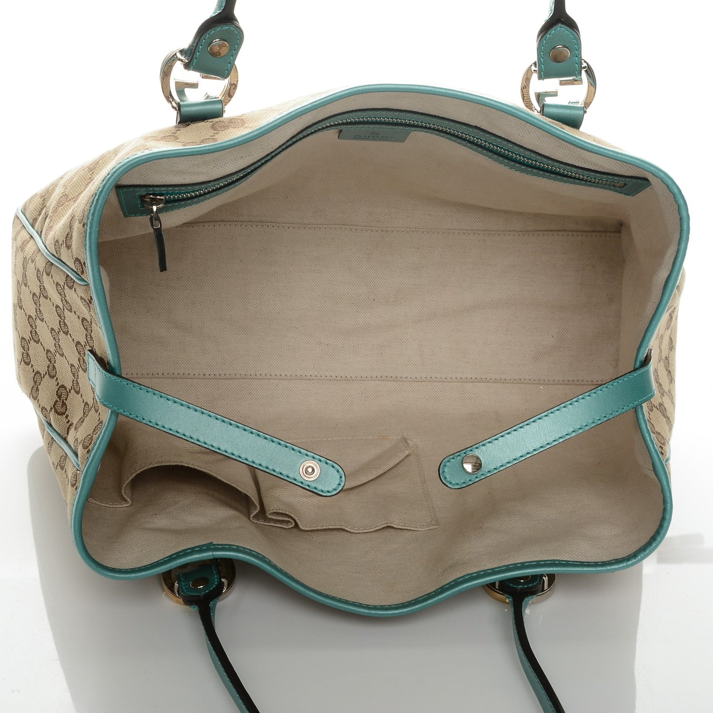 Monogram Medium Twins Shoulder Bag Turquoise