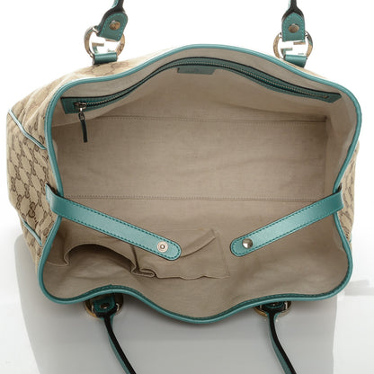 Gucci Monogram Medium Twins Shoulder Bag Turquoise 5 of 6