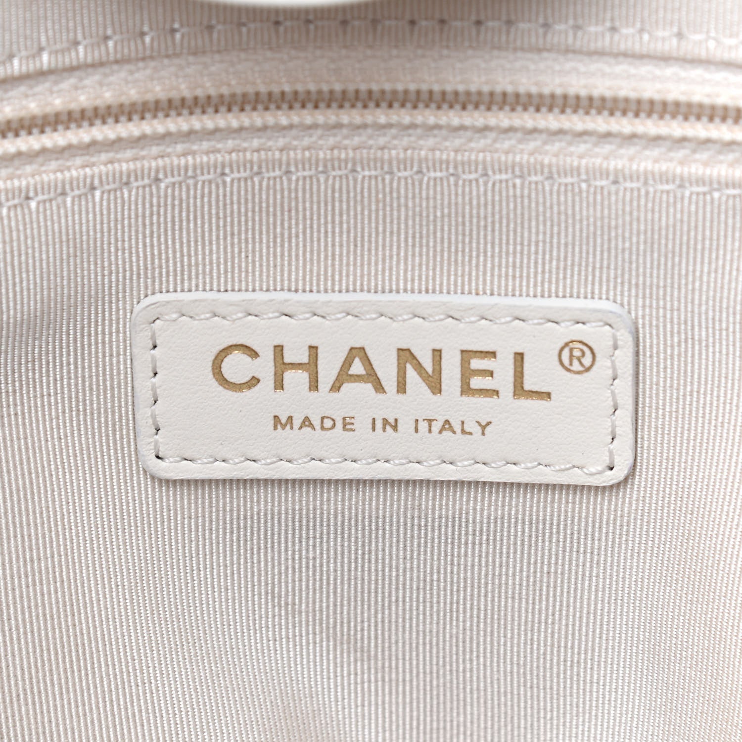 Chanel Aged Calfskin Medium Charms Deauville Tote White 5 of 10