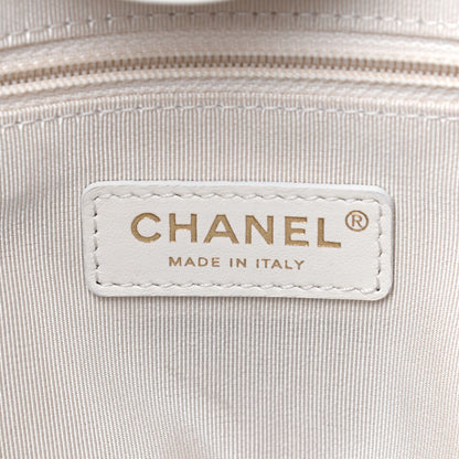 Chanel Aged Calfskin Medium Charms Deauville Tote White 5 of 10