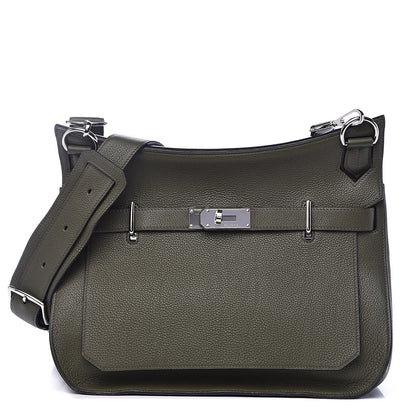 Hermes Taurillon Clemence Jypsiere 34 Vert Veronese 1 of 12