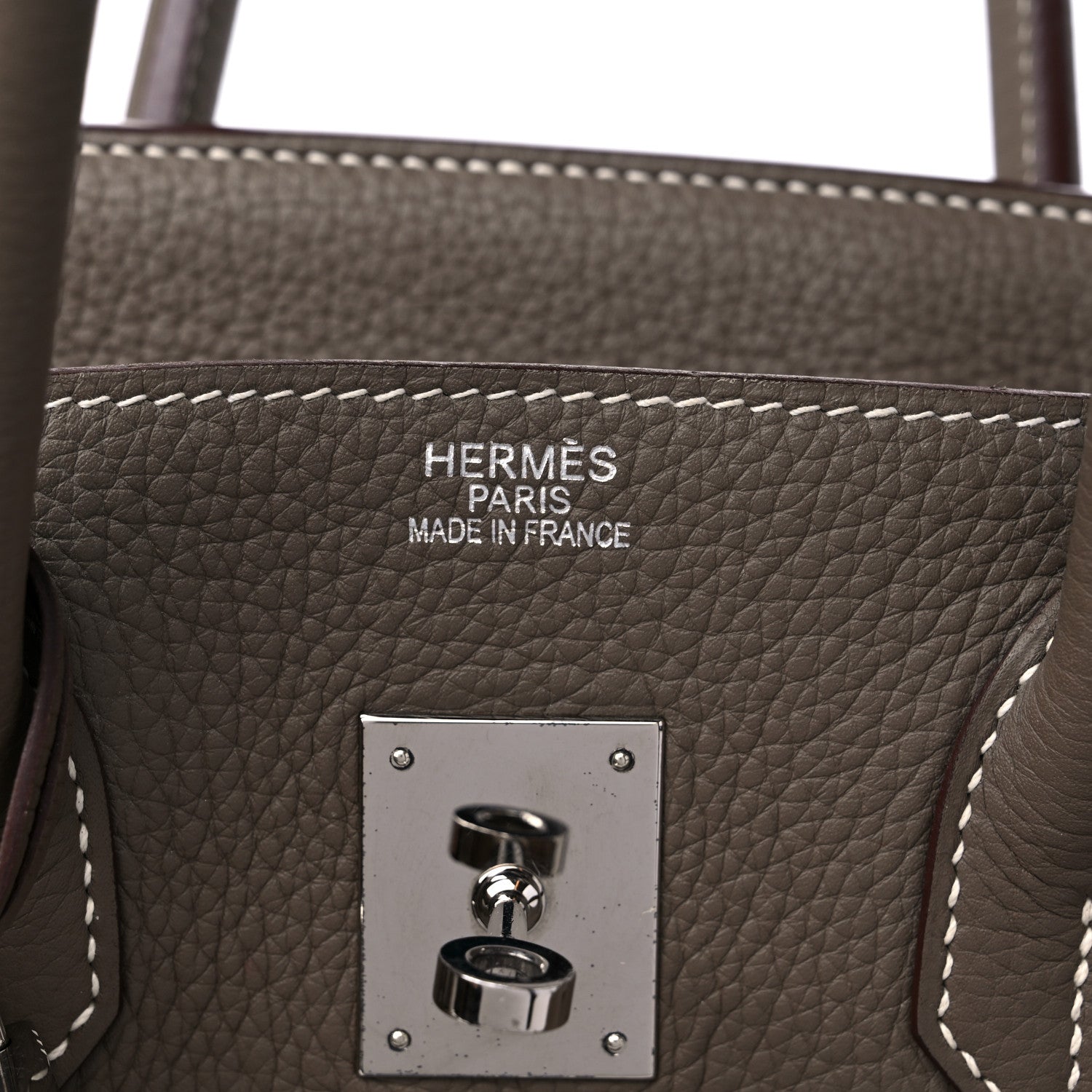 Hermes Taurillon Clemence Birkin 35 Etoupe 6 of 18