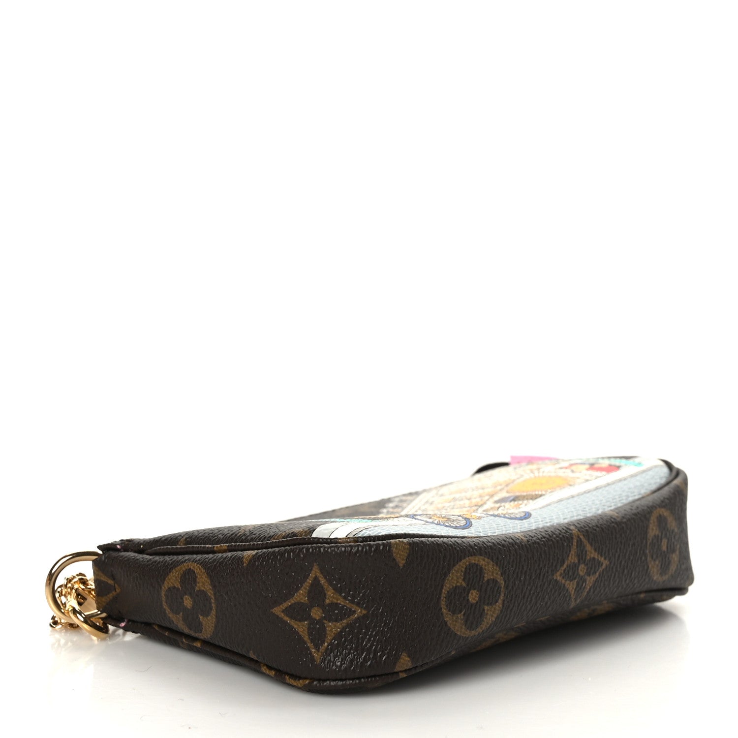 Louis Vuitton Monogram 2022 Christmas Animation Paris Mini Pochette Accessories Pink 3 of 8