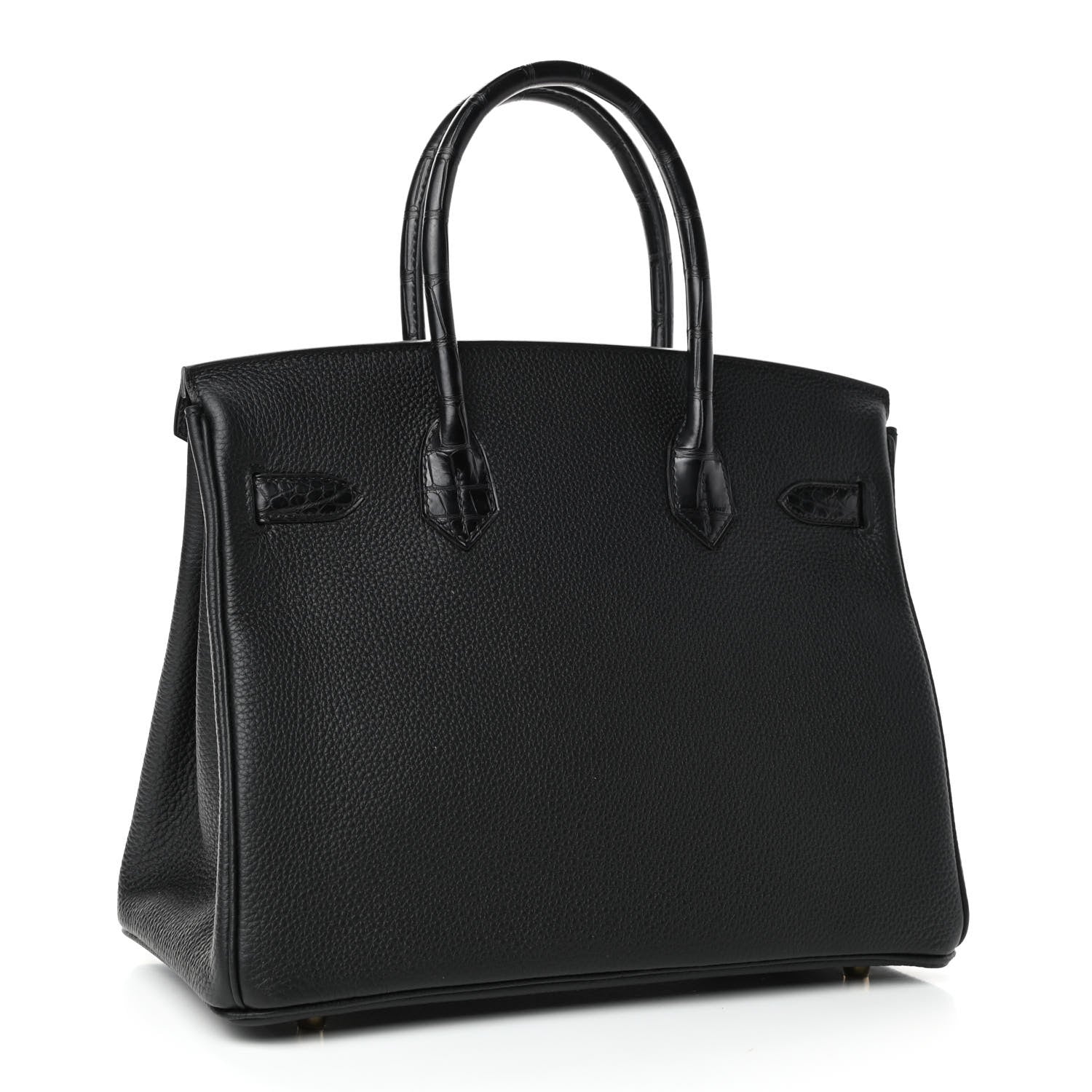 Hermes Togo Matte Alligator Birkin Touch 30 Black 2 of 10