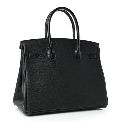 Hermes Togo Matte Alligator Birkin Touch 30 Black 2 of 10