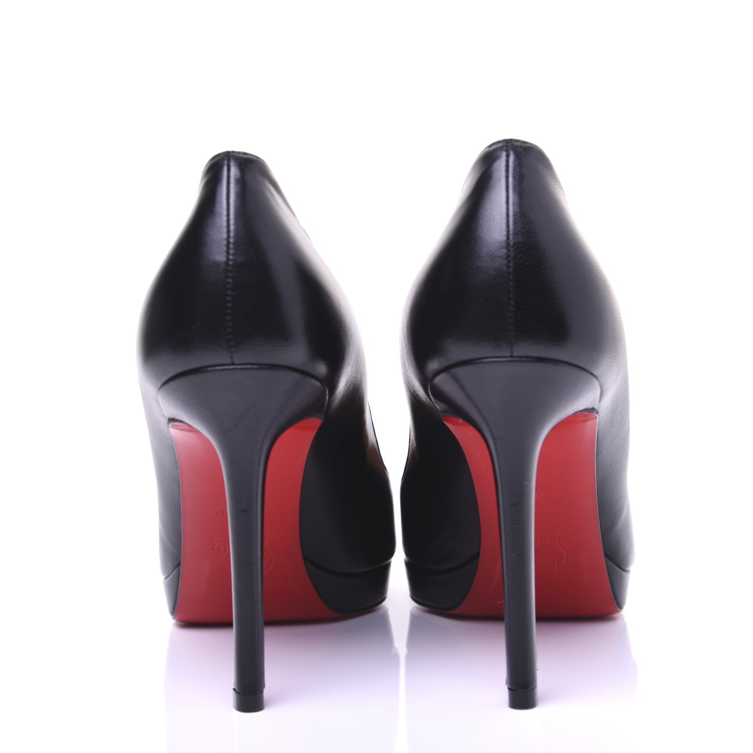 Christian Louboutin Shiny Nappa Pigalle Plato 100 Pumps 39 Black 4 of 16