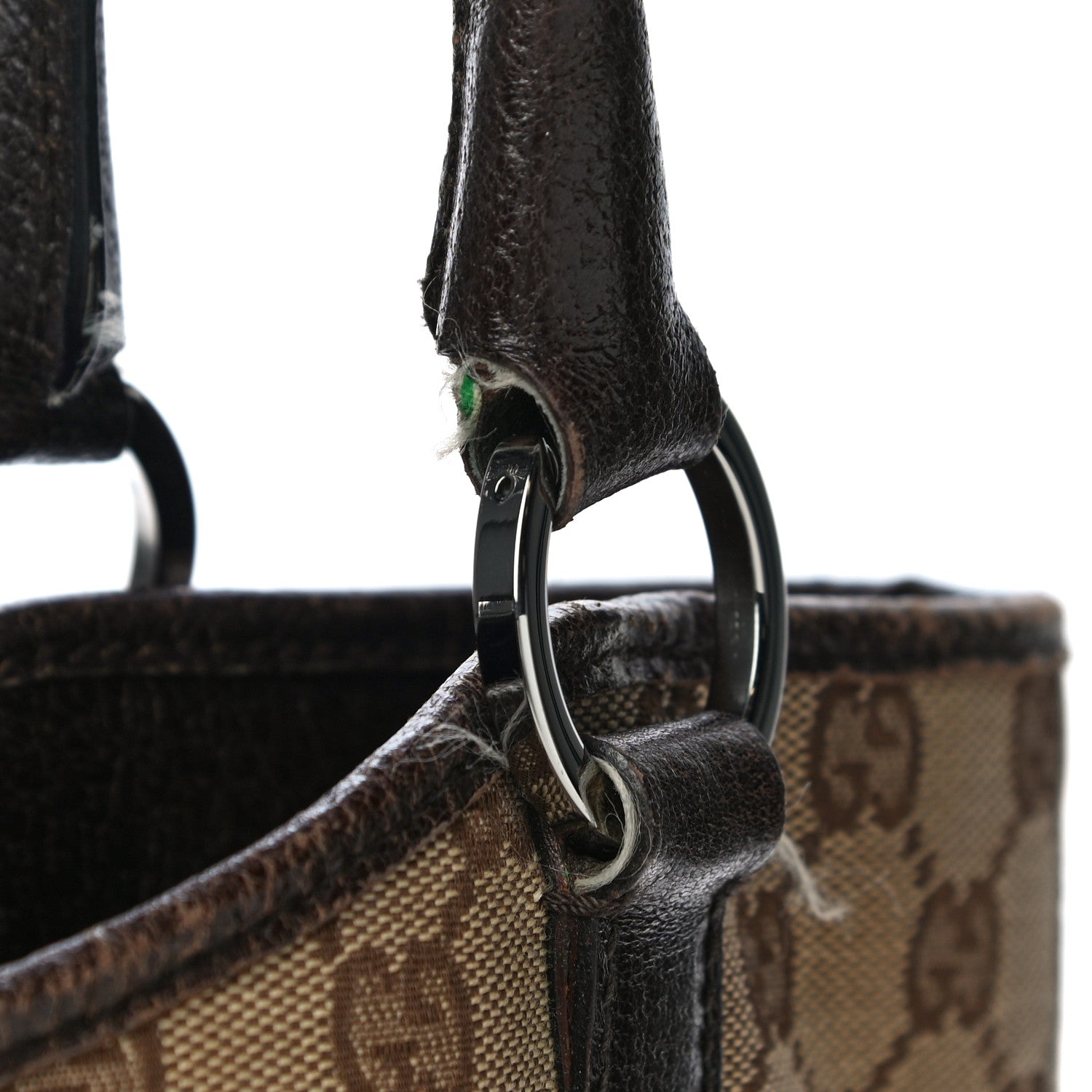 Gucci Monogram Signature Tote Dark Brown 34 of 41