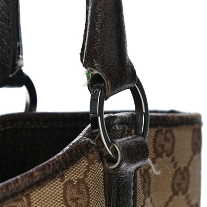 Gucci Monogram Signature Tote Dark Brown 34 of 41