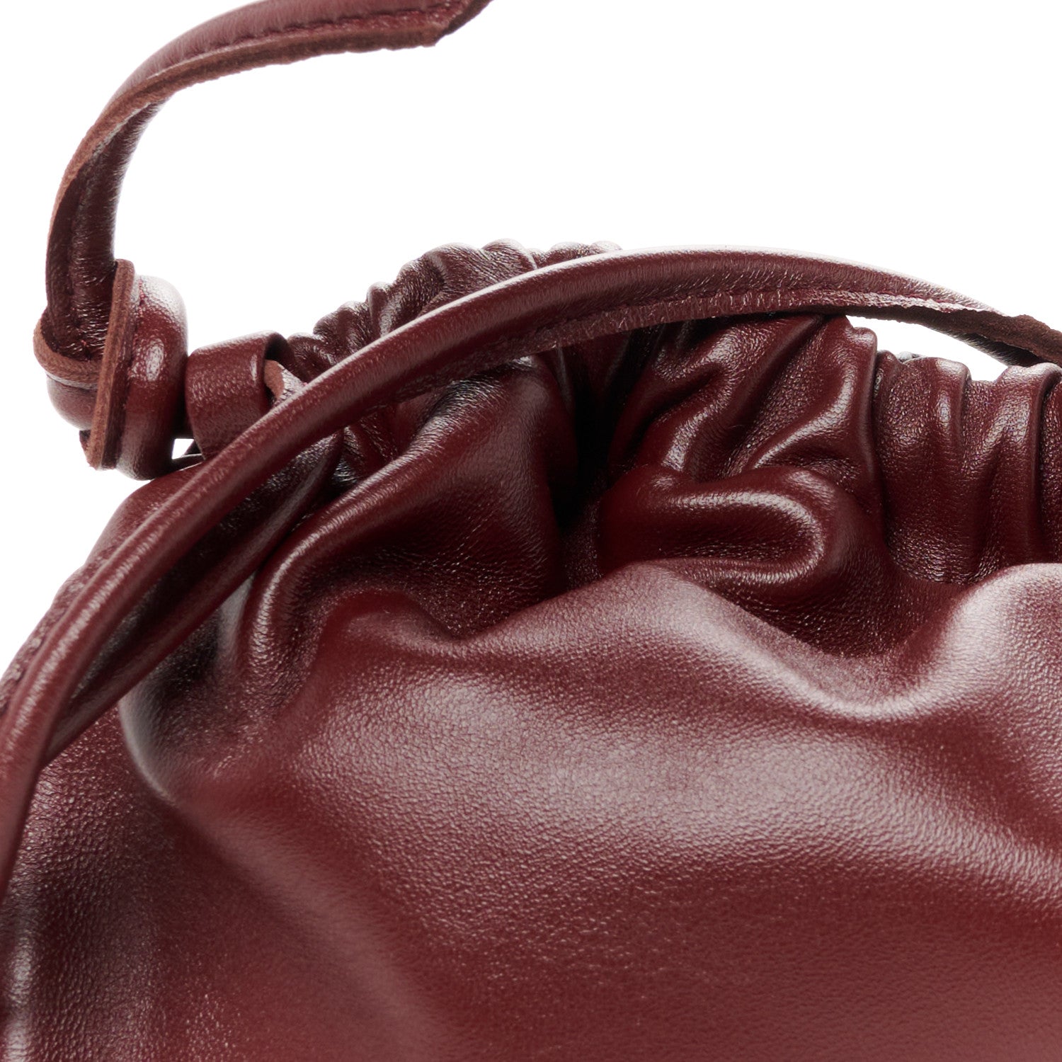 Mansur Gavriel Lambskin Cloud Mini Clutch Pomegranate 8 of 10