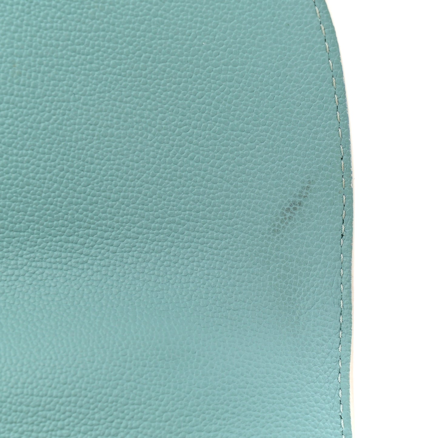 Grained Calfskin MM Brillant Satchel Light Blue
