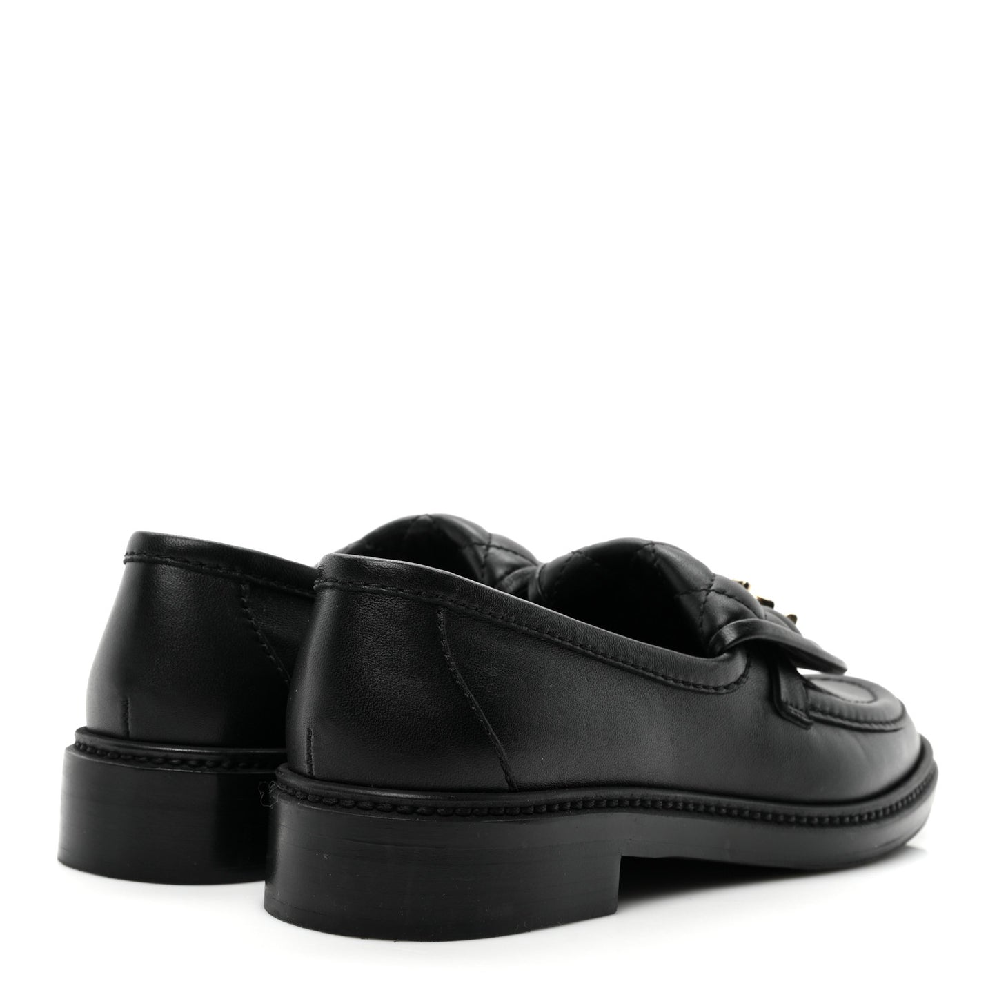 Lambskin Quilted CC Turnlock Loafers 37 Black