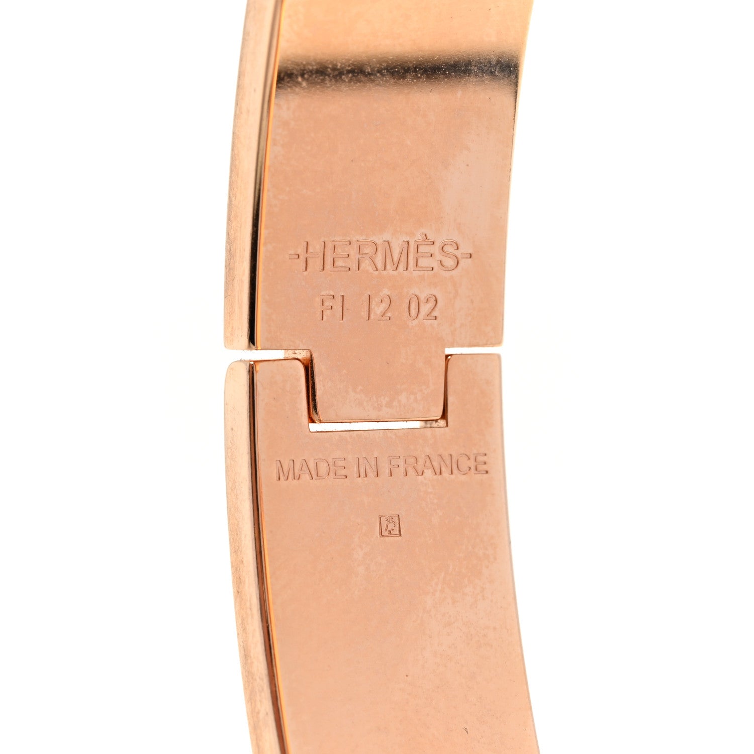 Hermes Enamel Narrow Clic Clac H Bracelet GM Creme 4 of 5