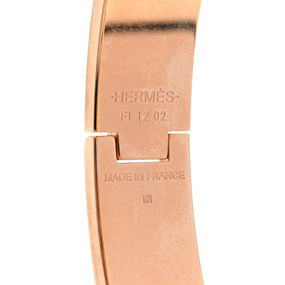 Hermes Enamel Narrow Clic Clac H Bracelet GM Creme 4 of 5