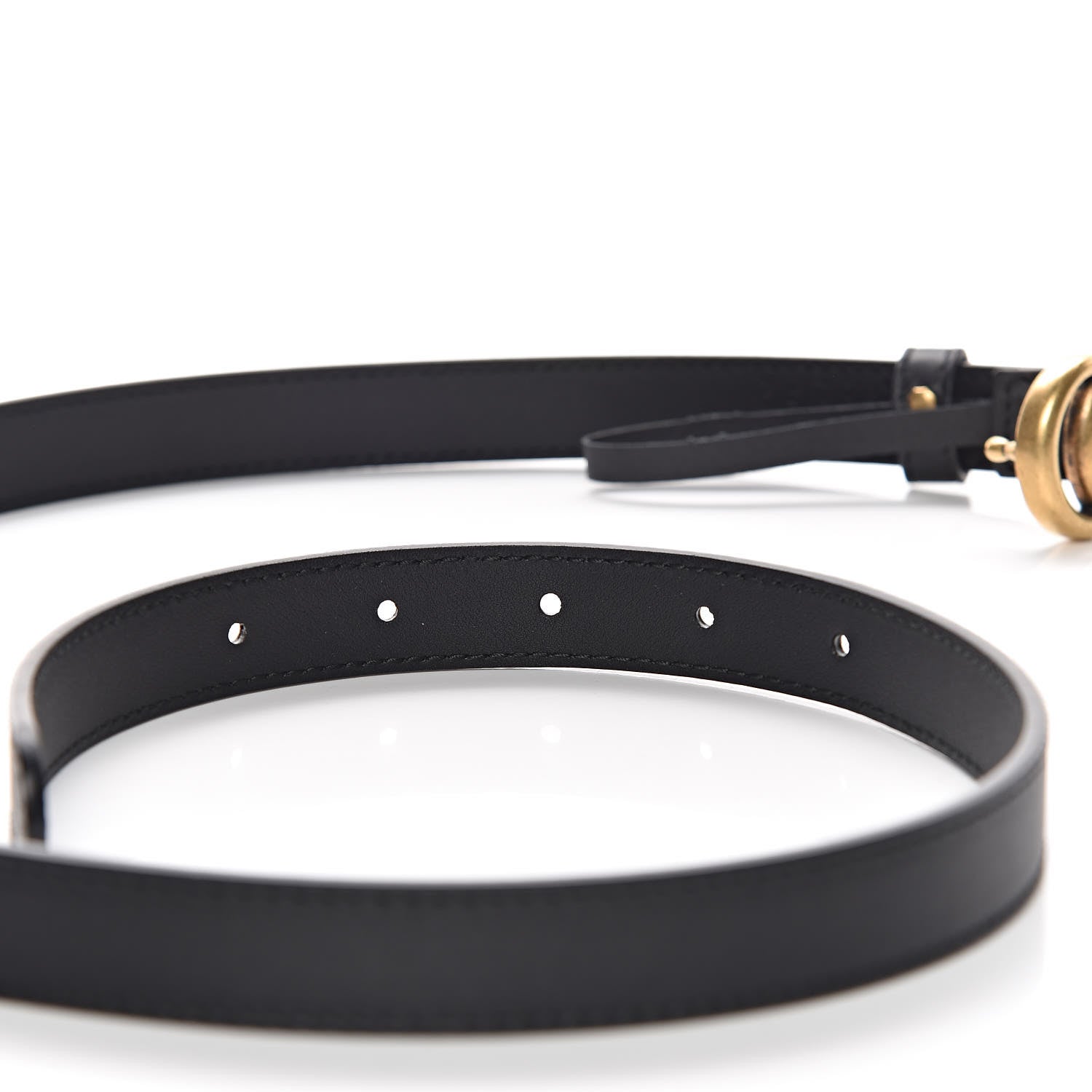 Gucci Calfskin Double G 20mm Belt 80 32 Black 5 of 7