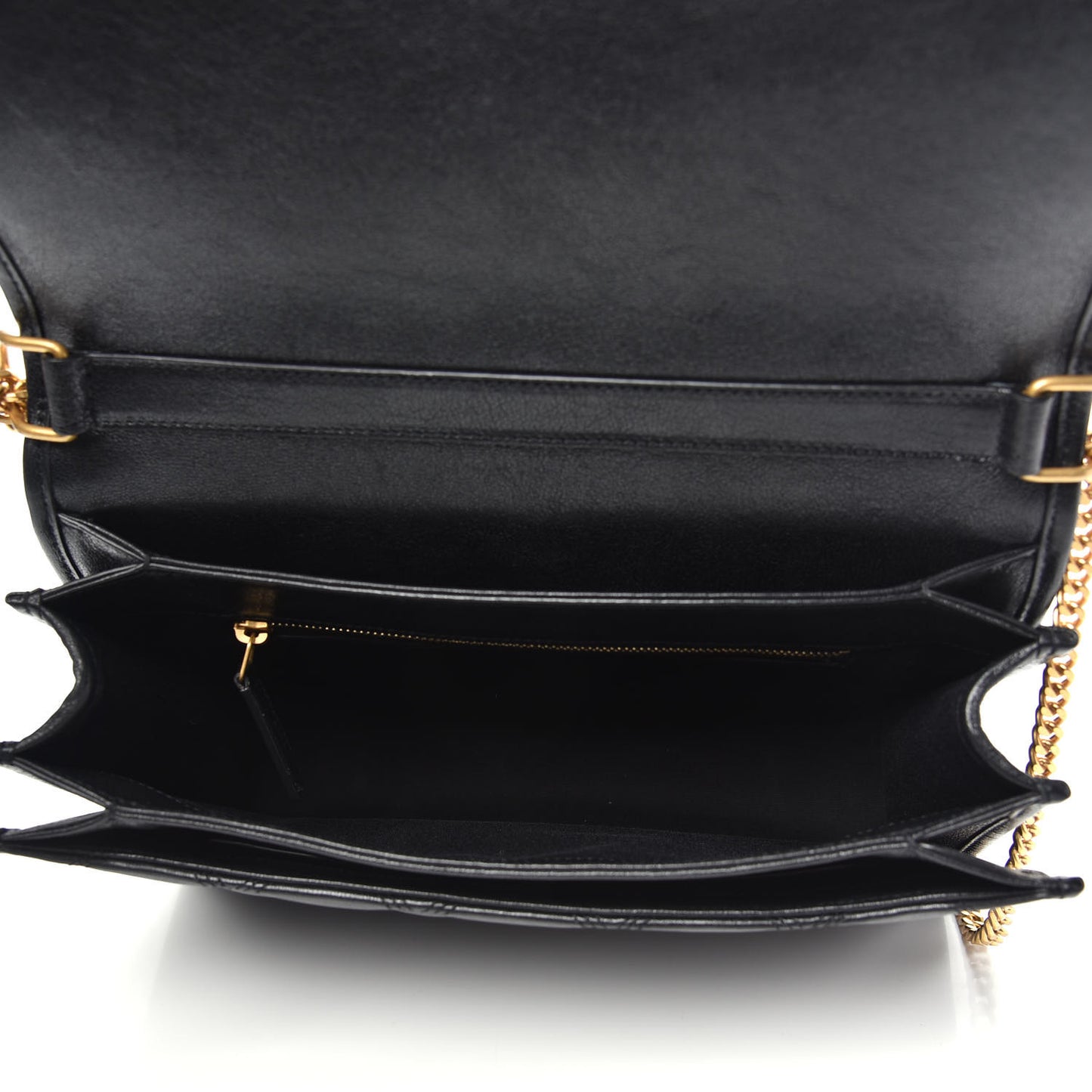 Lambskin Quilted Small Becky Chain Bag Black