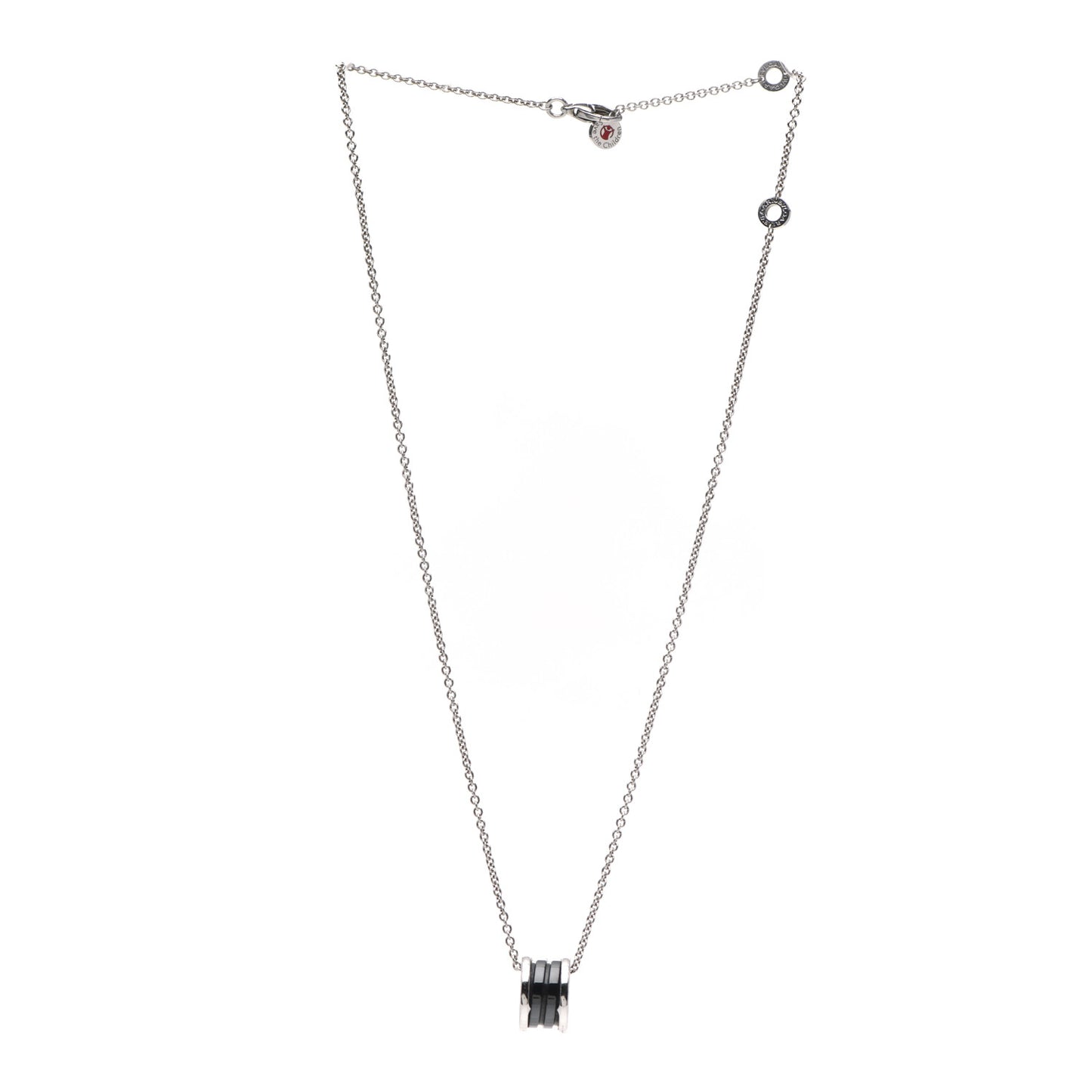 Sterling Silver Ceramic Save The Children Pendant Necklace