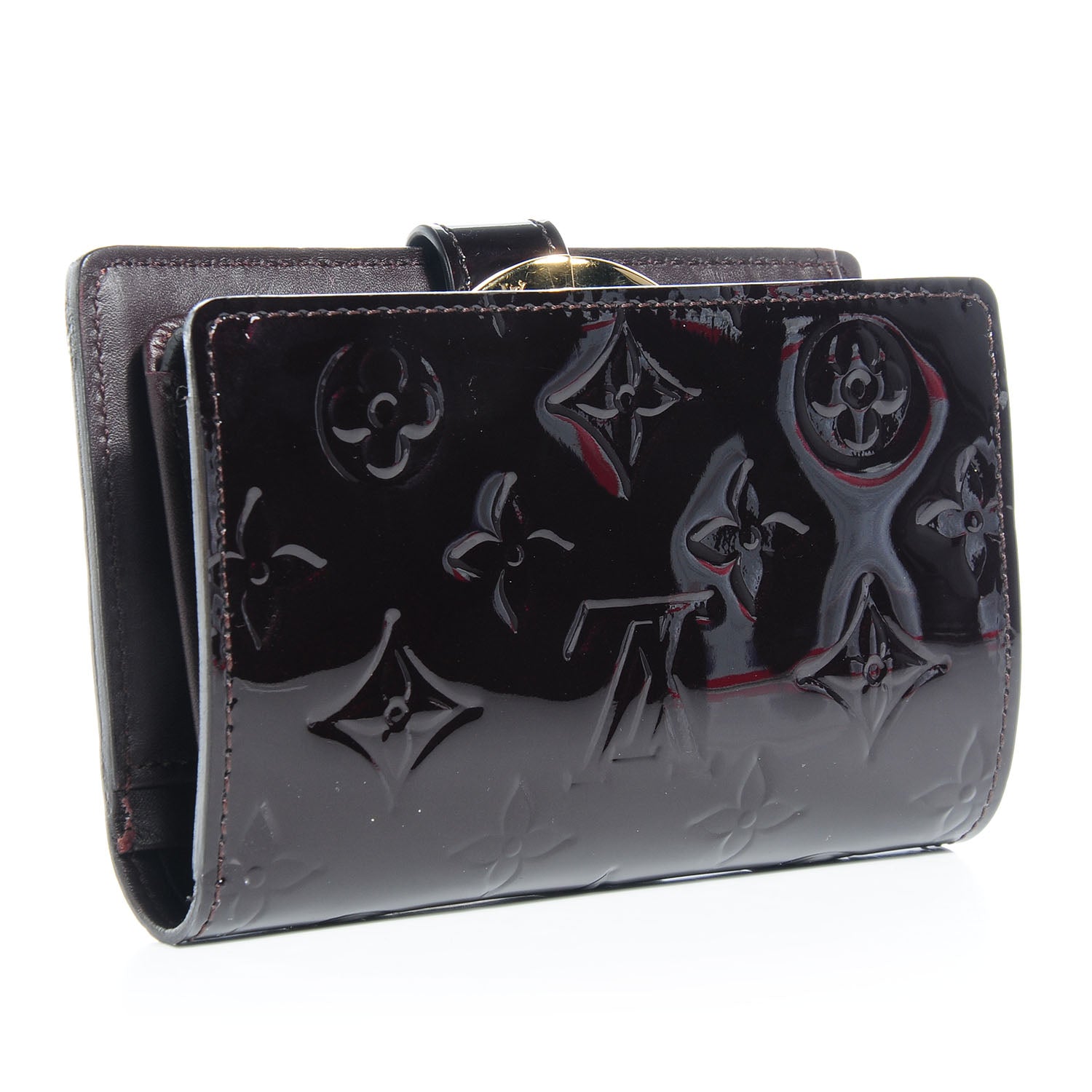 Louis Vuitton Vernis French Purse Wallet Amarante 3 of 8