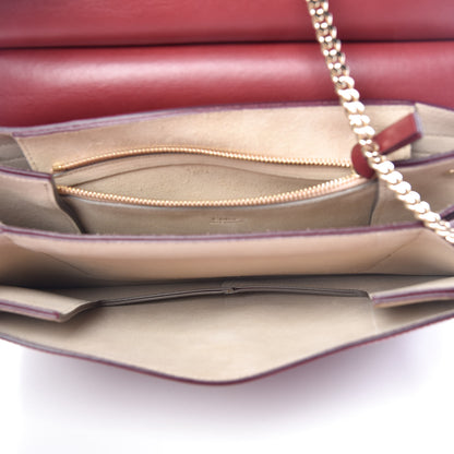 Chloe Calfskin Suede Medium Faye Shoulder Bag Plum Purple 5 of 10