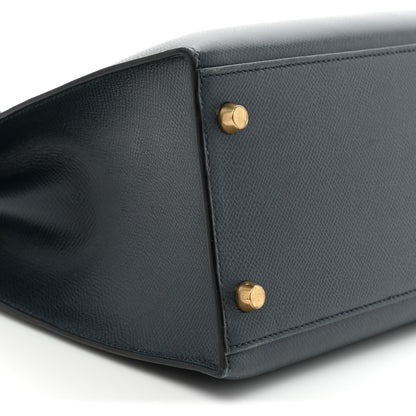 Hermes Courchevel Kelly Sellier 32 Bleu Indigo 8 of 18
