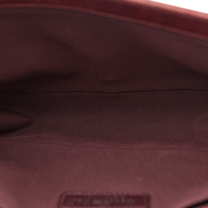 Chanel Glazed Calfskin Quilted Medium Boy Chained Flap Bordeaux 5 of 13