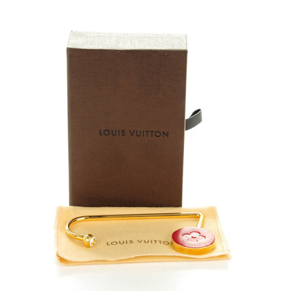 Louis Vuitton Fleur Purse Hook Red Gold 5 of 5