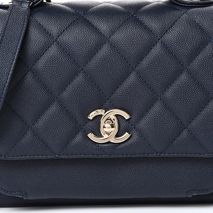 Chanel Caviar Quilted Medium Business Affinity Flap Navy 7 of 10