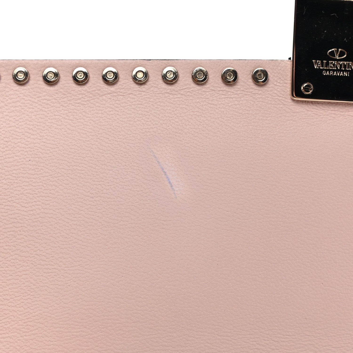 Valentino Garavani Nappa Micro Rockstud Wristlet Clutch Water Rose 8 of 9