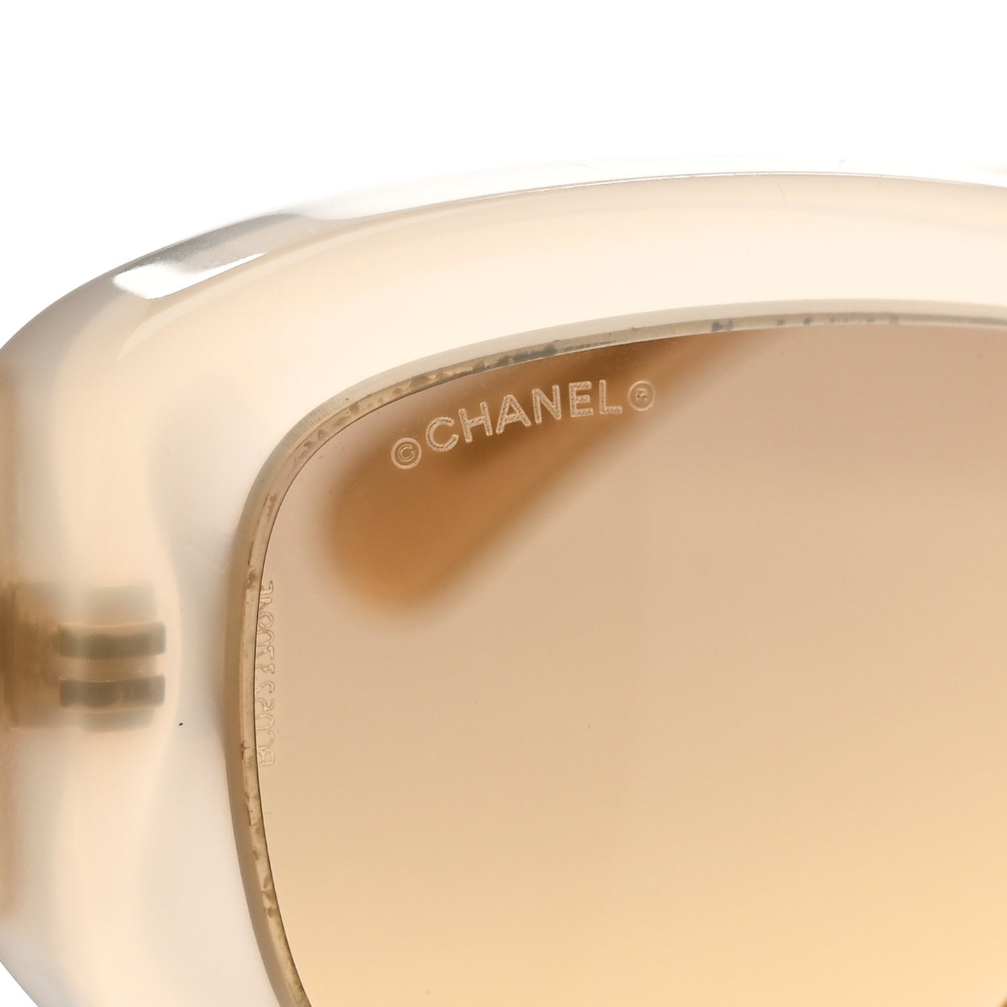 Acetate Rectangle Sunglasses 5493-A Light Yellow