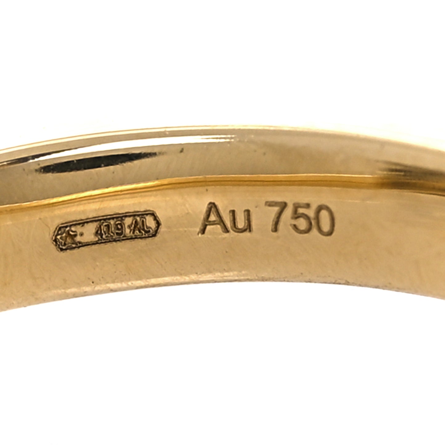 18K Yellow Gold Jade Diamond Le Marché Des Merveilles Feline Ring 49 5
