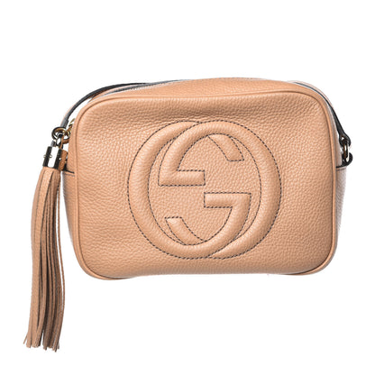Gucci Pebbled Calfskin Small Soho Disco Bag Camelia 1 of 10