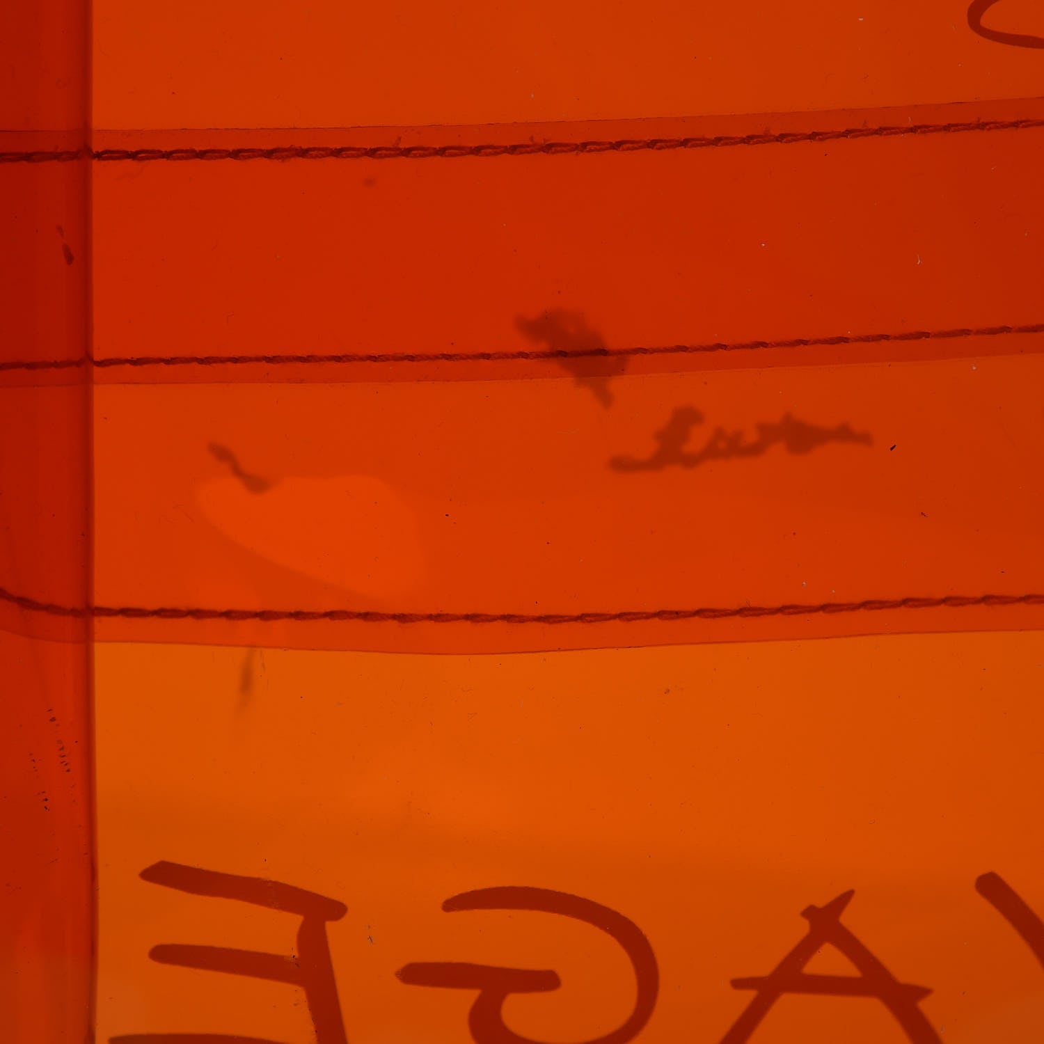 Hermes Vinyl Souvenir De L'Exposition Kelly Orange 6 of 12