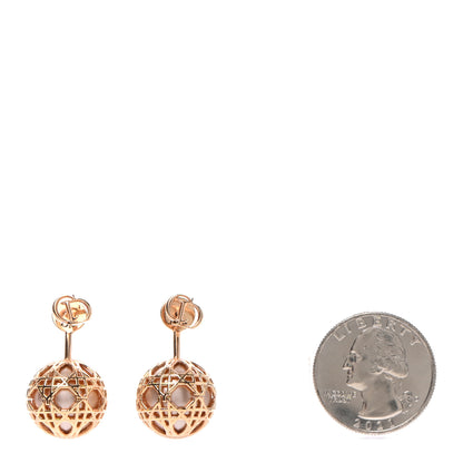 Christian Dior Pearl Secret Cannage Mise En Dior Tribales Earrings Gold 2 of 4