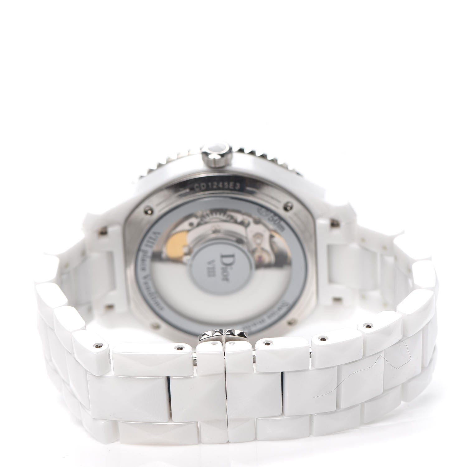 Christian Dior Stainless Steel Ceramic 38mm Dior VIII Automatic Watch White 3 of 5