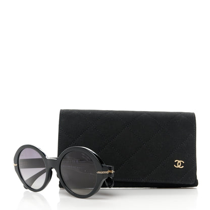 Chanel Calfskin Chain Sunglasses 5511-A Black 8 of 8