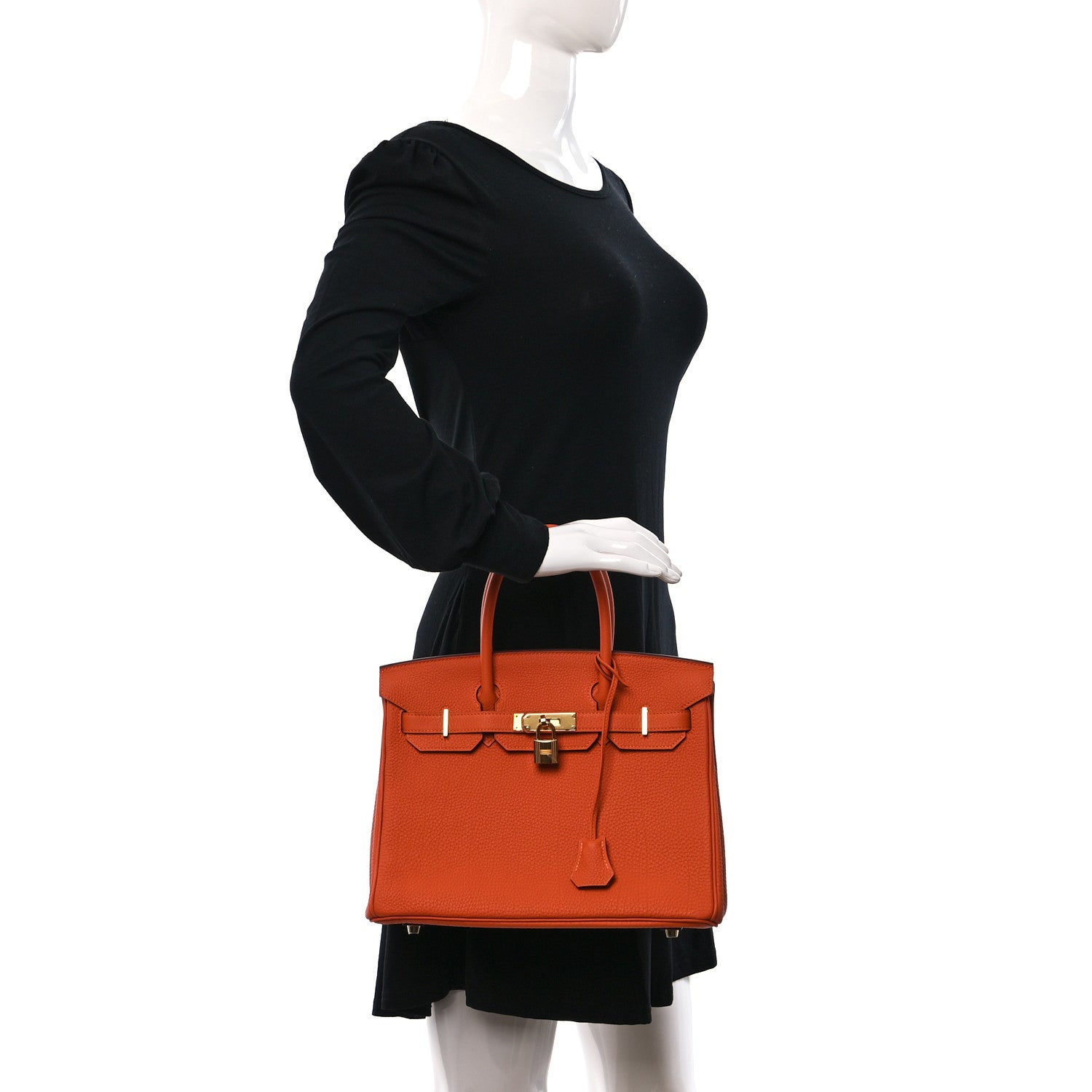 Hermes Togo Birkin 30 Orange 2 of 10