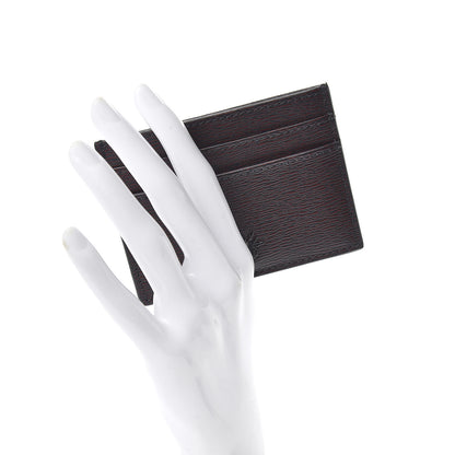 Christian Dior Calfskin Bee Signature Card Holder Red Black 2 of 8