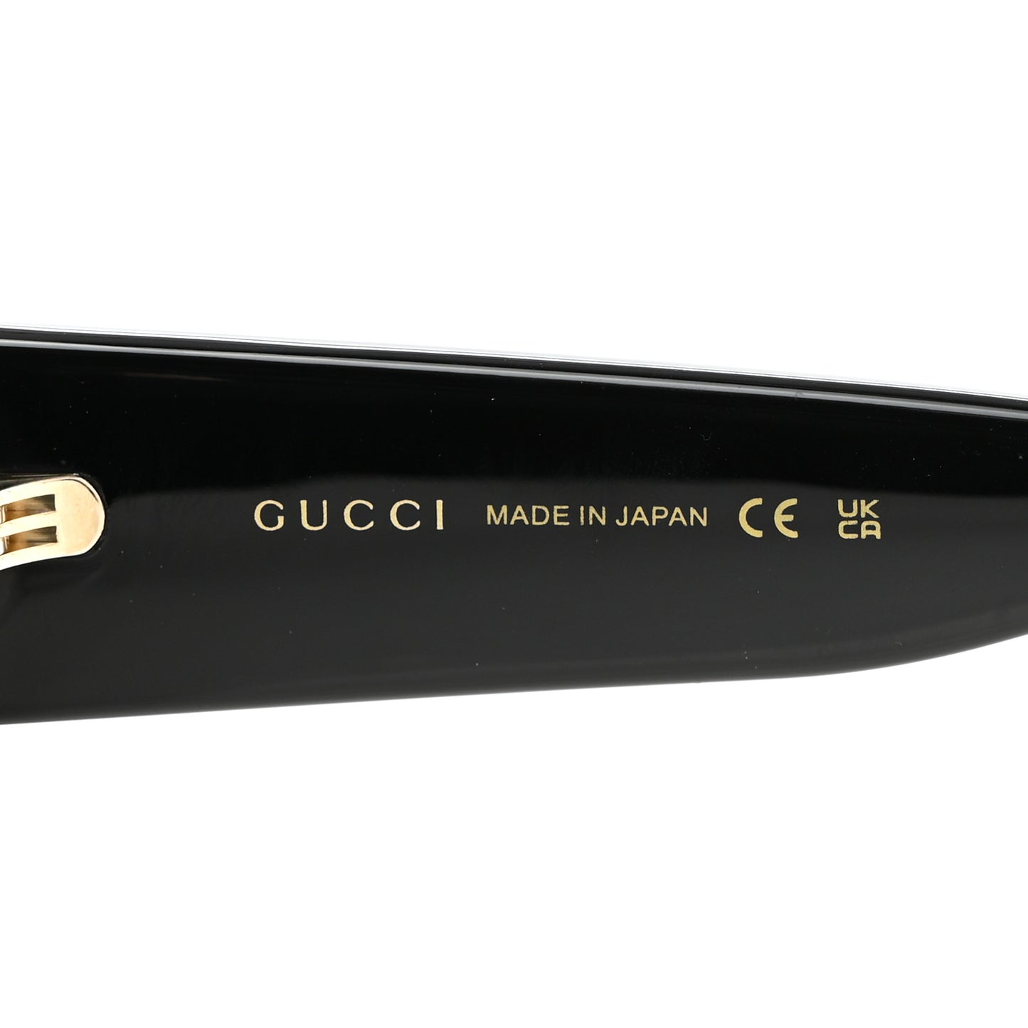 Acetate Square Frame Sunglasses GG0142SA Black