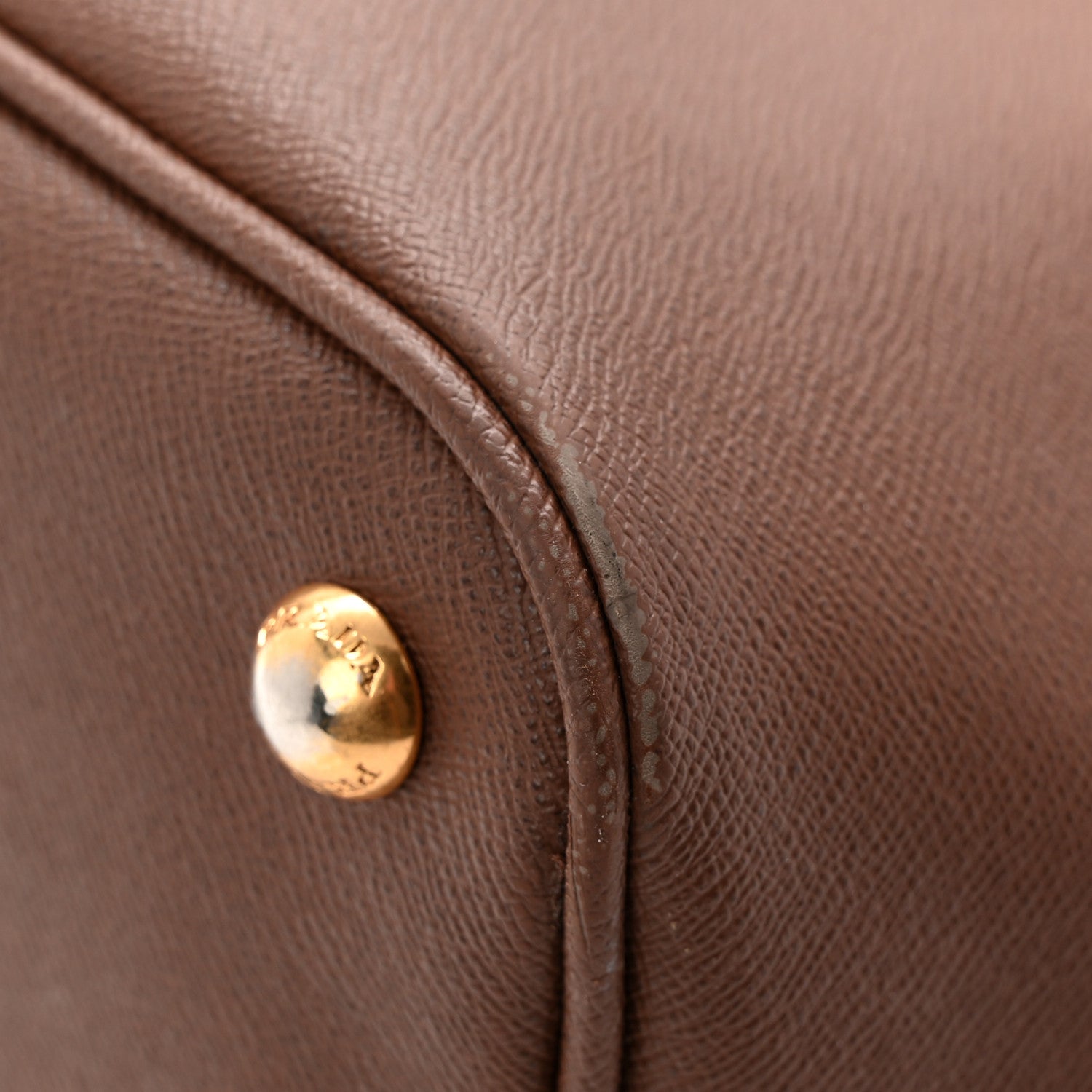 Prada Saffiano Cuir Tote Cognac 11 of 12