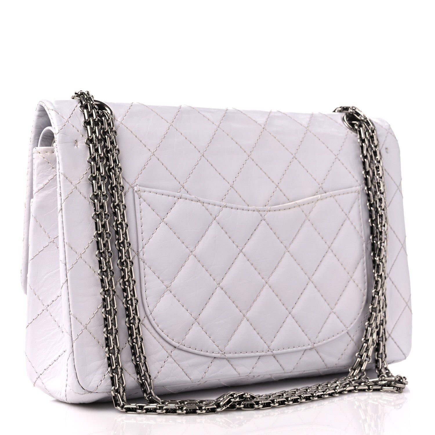 Chanel Aged Calfskin Quilted 2.55 Reissue 226 Flap White 3 of 10