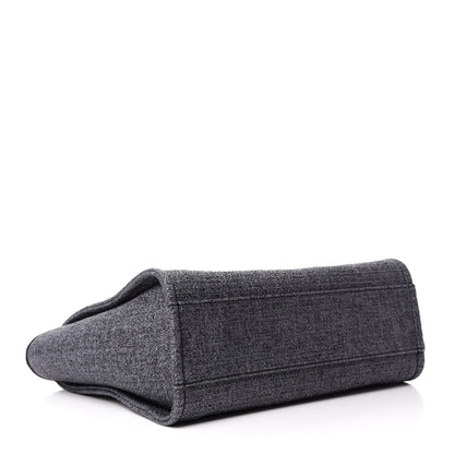 Chanel Woven Straw Raffia Small Deauville Tote Charcoal 4 of 11