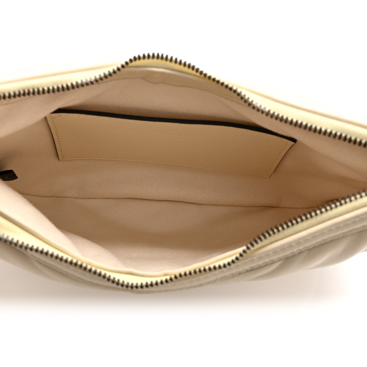 Gucci Calfskin Matelasse GG Marmont Half Moon Hobo White 5 of 11