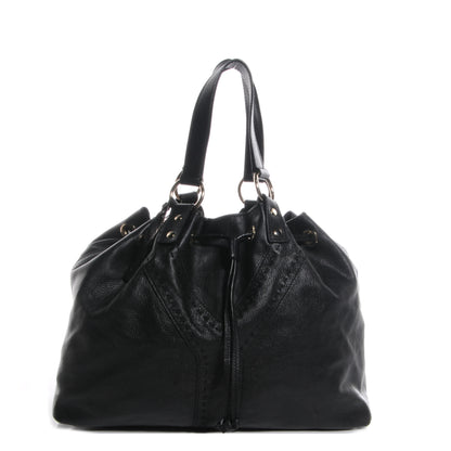 Saint Laurent Leather Reversible Double Sac Y Tote Black Bronze 1 of 10