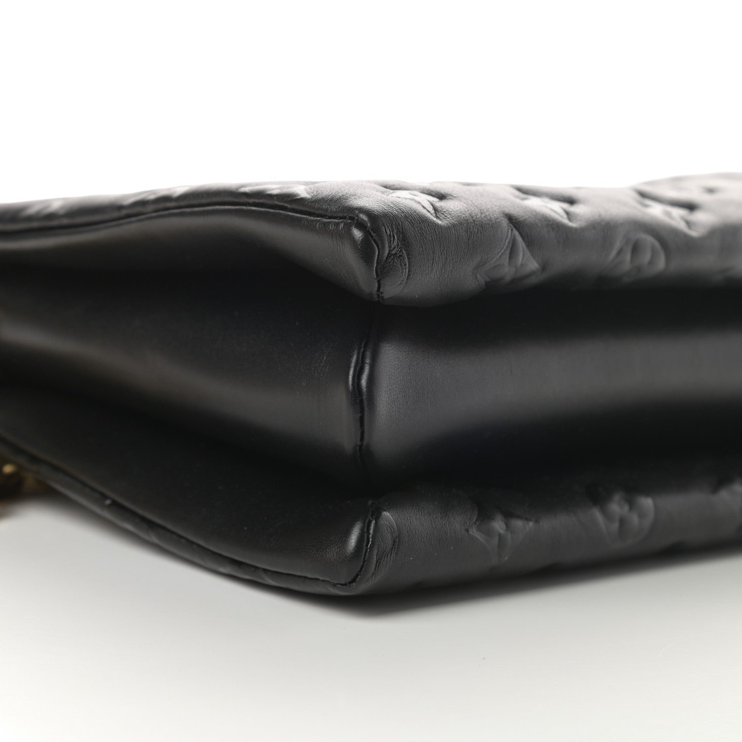 Louis Vuitton Lambskin Embossed Monogram Coussin PM Black 9 of 11