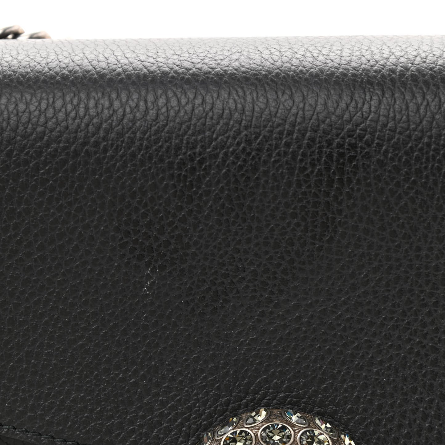 Dollar Calfskin Crystal Medium Dionysus Shoulder Bag Black Black Diamond