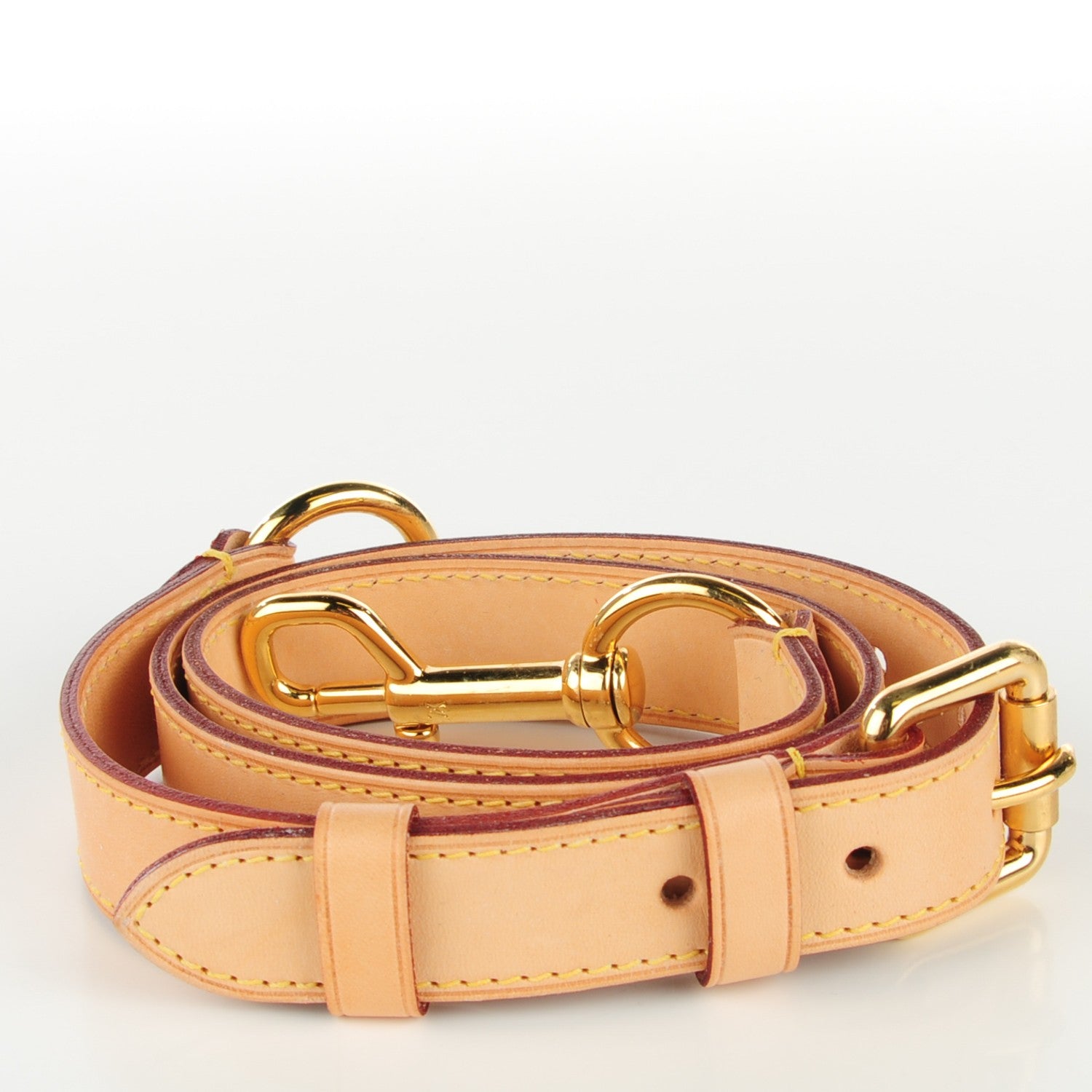 Louis Vuitton Vachetta 25mm Adjustable Shoulder Strap VVN 3 of 4